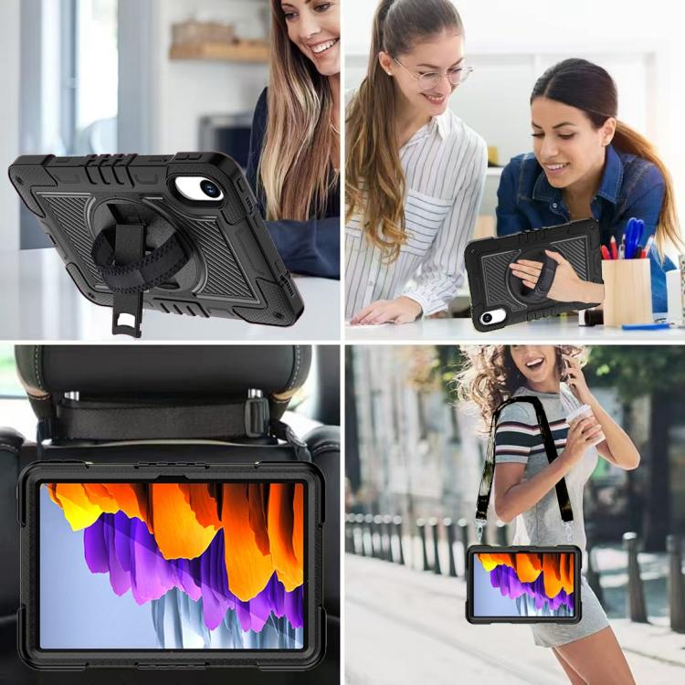 Funda de silicona para Xiaomi Redmi Pad 2 con rotación de 360 grados y contraste para PC (negra)
