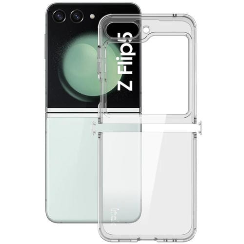 Funda para Teléfono Samsung Galaxy Z Flip5 5G Imak Ux-6 Series TPU Invisible con Airbag a Prueba de Golpes (Transparente)