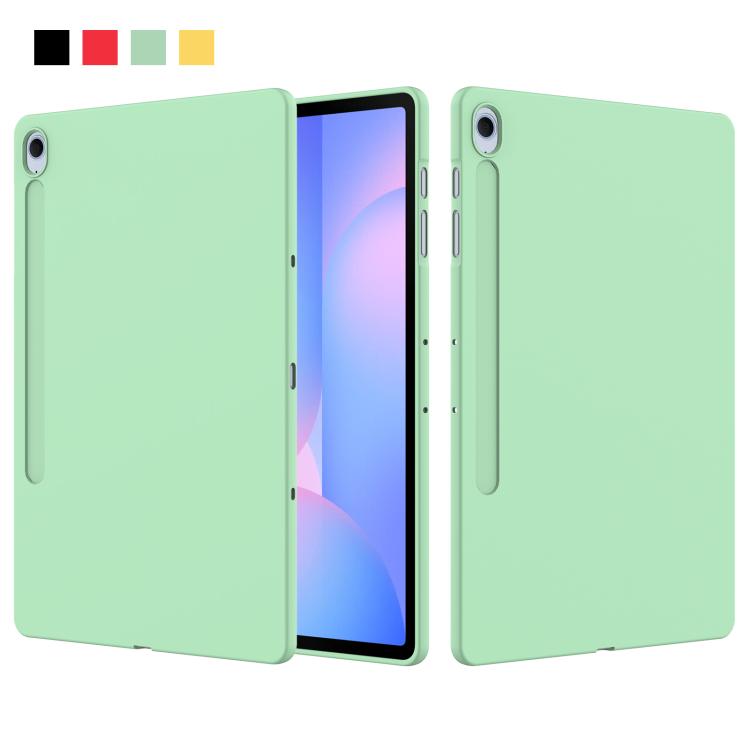 Funda de silicona líquida a prueba de golpes para Samsung Galaxy Tab S10 FE+ (verde)