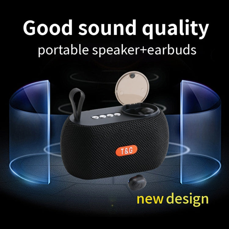 Altavoz Exterior Portátil T&G Tg810 2 en 1 + Mini Auricular Inalámbrico Bluetooth (Azul)