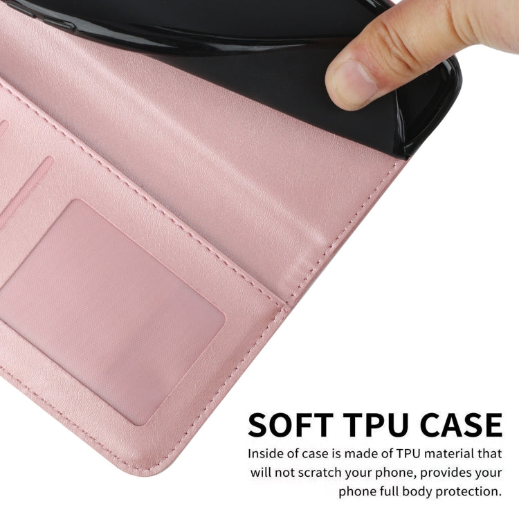 Funda de Piel con Textura de Becerro y Hebilla para Teléfono Itel A50 (Rosa)