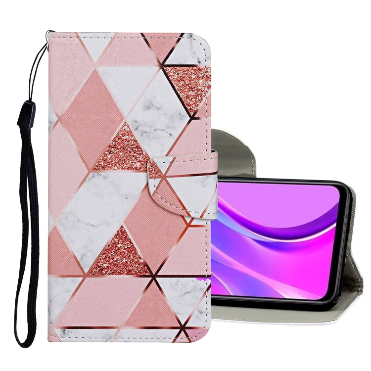 Estuche de Cuero Samsung Galaxy Note 20 con Tapa Horizontal, Soporte, Ranuras para Tarjetas y Billetera (Mármol)