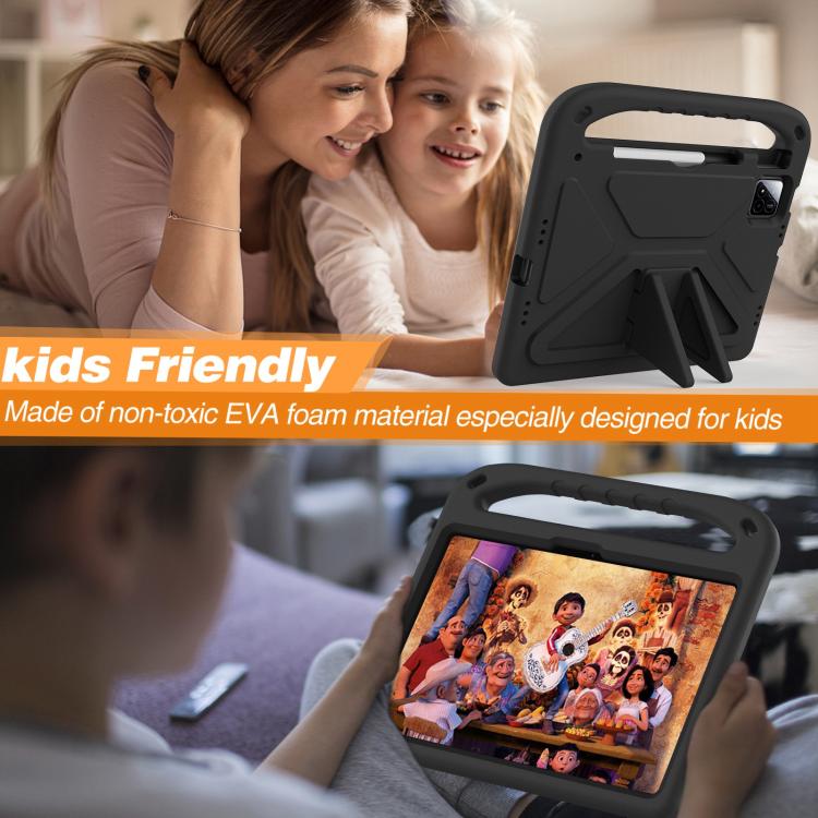 Funda para Tableta a Prueba de Golpes con Mango de Eva y Soporte para Xiaomi Pad 7/7 Pro (Negra)