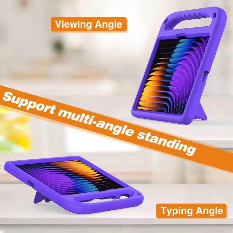 Funda de Eva a Prueba de Golpes con Soporte para Xiaomi Pad 7/7 Pro (Morado)