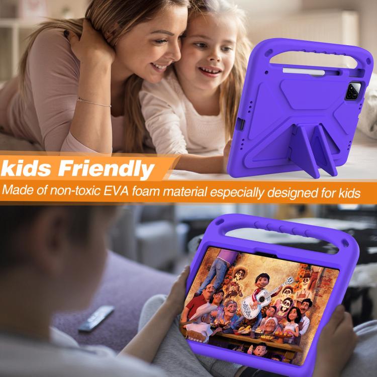 Funda de Eva a Prueba de Golpes con Soporte para Xiaomi Pad 7/7 Pro (Morado)