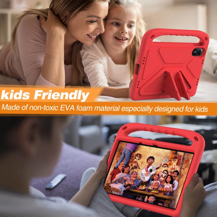 Funda de EVA a prueba de golpes con soporte para Xiaomi Redmi Pad 2 (roja)