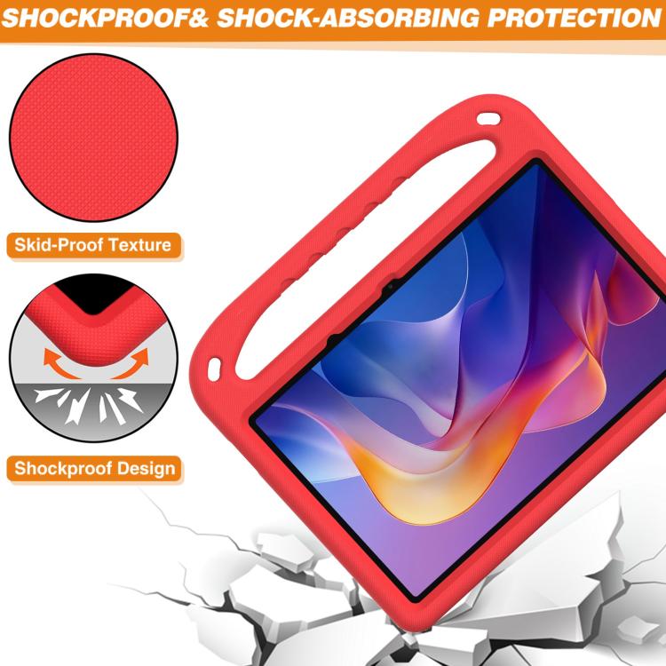 Funda de EVA a prueba de golpes con soporte para Xiaomi Redmi Pad 2 (roja)