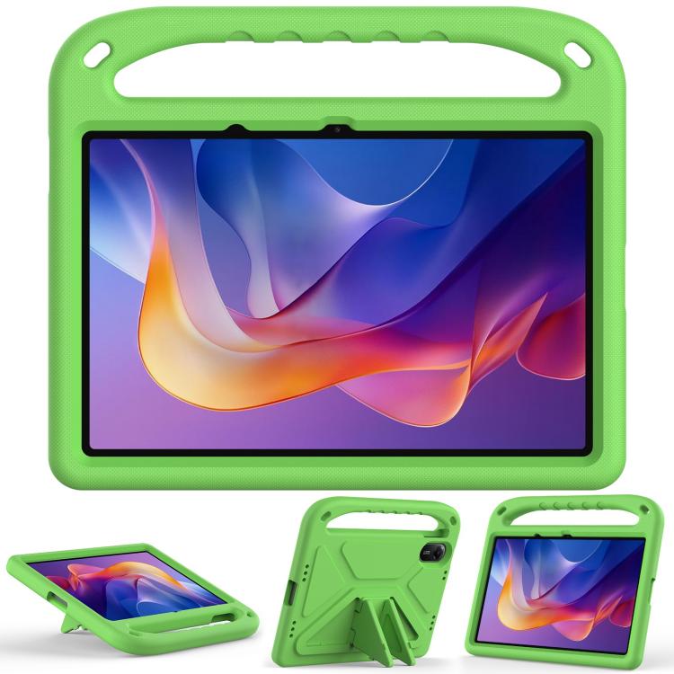 Funda de EVA a prueba de golpes con asa y soporte para Xiaomi Redmi Pad 2 (verde)