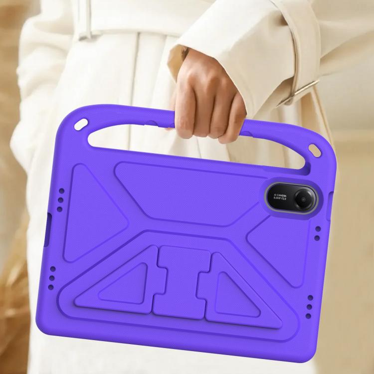 Funda de EVA a prueba de golpes con asa y soporte para Xiaomi Redmi Pad 2 (morado)