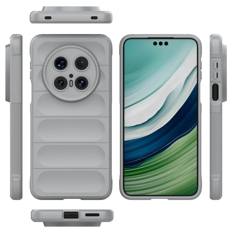 Funda TPU + Franela con Protección Mágica para Huawei Mate 70 Pro 5G (Gris)