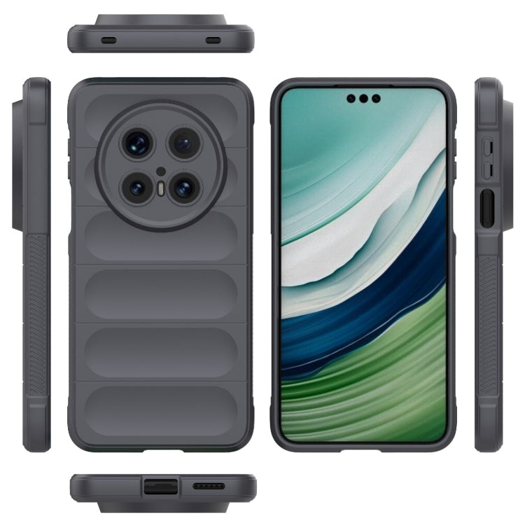 Funda TPU + Franela con Protección Mágica para Huawei Mate 70 Pro 5G (Gris Oscuro)