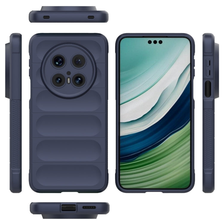 Funda TPU y Franela con Protección Mágica para Huawei Mate 70 Pro 5G (Azul Oscuro)