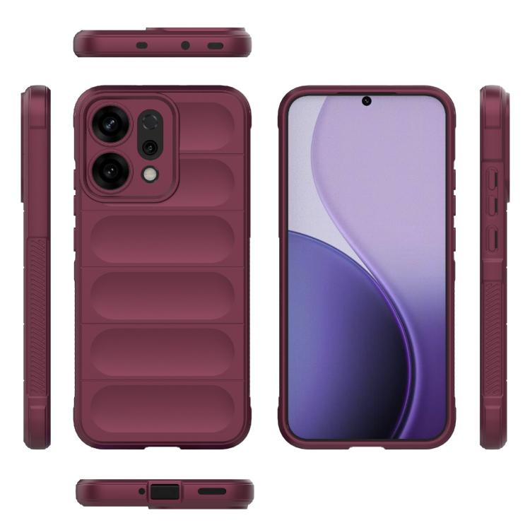 Funda de TPU + franela Magic Shield para Huawei Nova 14 5G (rojo vino)