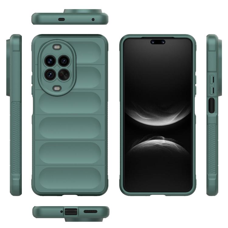 Funda de TPU + franela Magic Shield para Huawei nova 14 Pro 5G (verde oscuro)