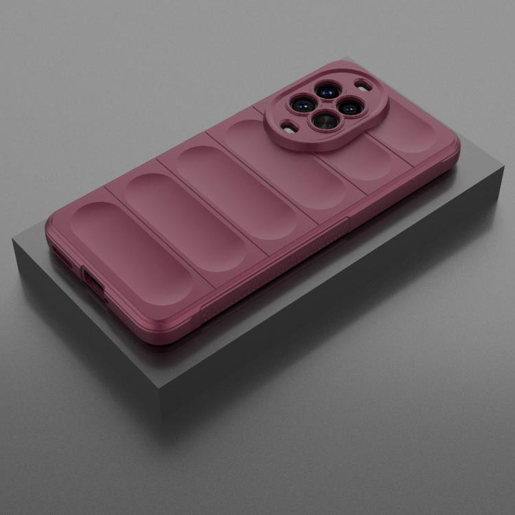 Funda de TPU + franela Magic Shield para Huawei nova 14 Pro 5G (rojo vino)