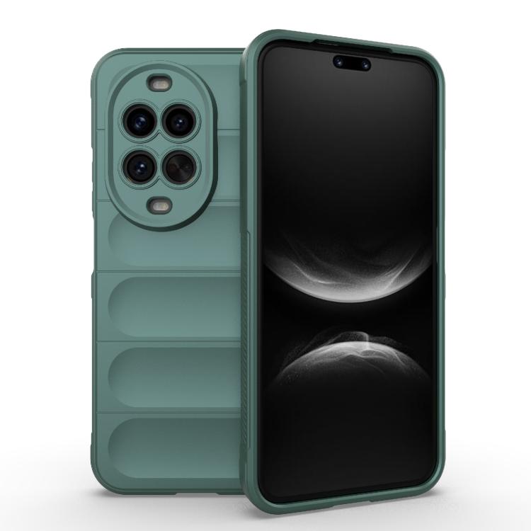 Funda de TPU + franela para Huawei nova 14 Ultra Magic Shield (verde oscuro)