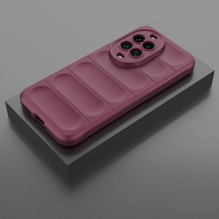 Funda de TPU + franela para Huawei nova 14 Ultra Magic Shield (rojo vino)