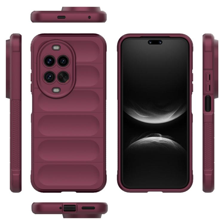 Funda de TPU + franela para Huawei nova 14 Ultra Magic Shield (rojo vino)
