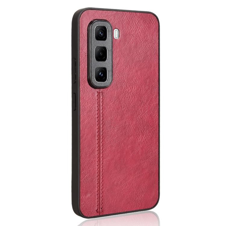 Funda para Teléfono Infinix Hot 50 Pro+ 4G Estampado de Vaca (Roja)