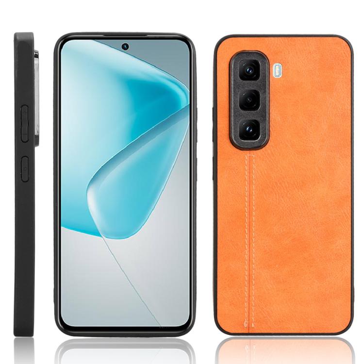 Funda para Teléfono Infinix Hot 50 Pro+ 4G con Estampado de Vaca (Naranja)