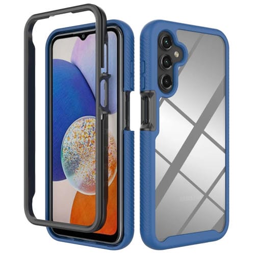 Funda para Samsung Galaxy A15 5G Starry Sky Color Sólido PC Transparente TPU a Prueba de Golpes (Azul Oscuro)