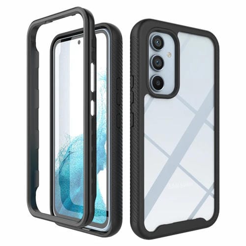 Funda para Teléfono Samsung Galaxy A54 5G Starry Sky Color Sólido PC Transparente TPU (Negro)