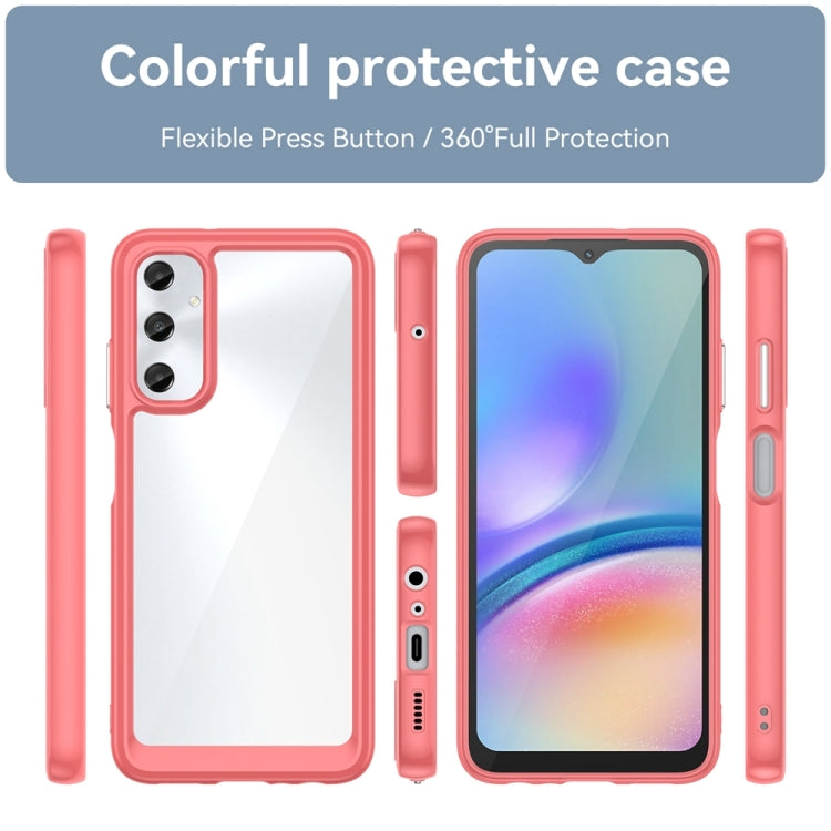 Caja de Teléfono Samsung Galaxy M14 4G Híbrida Acrílica TPU Serie Colorida (Rojo)