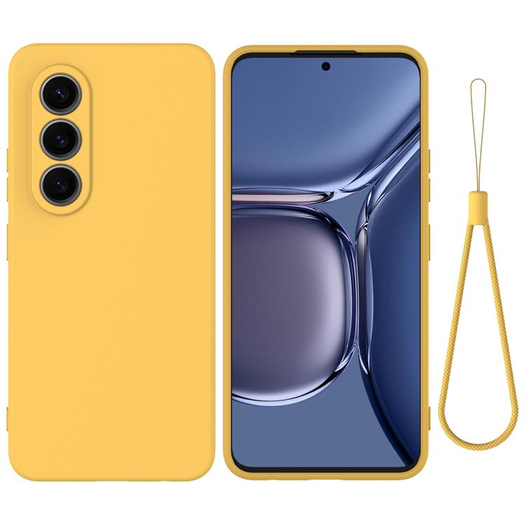 Funda Silicona Líquida Itel S25 Cobertura Total (Amarilla)