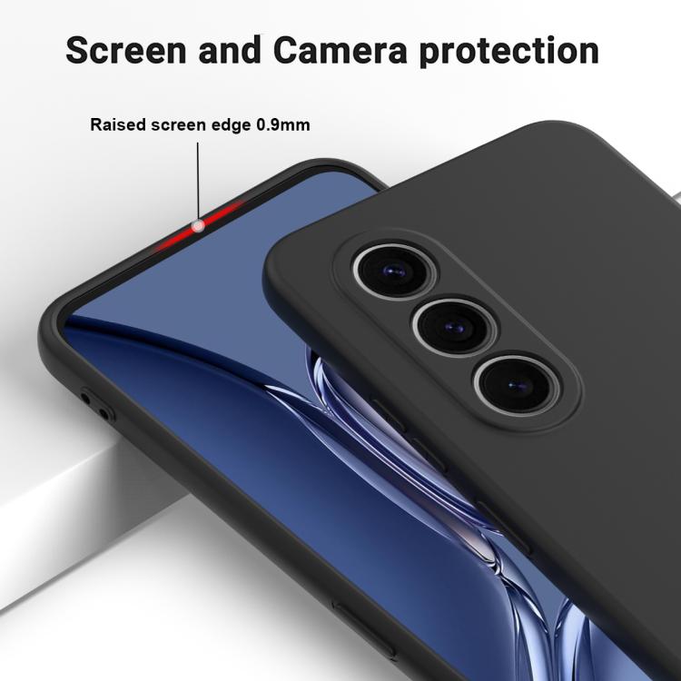 Funda de Silicona Líquida para Teléfono Itel S25 con Cobertura Total (Negra)