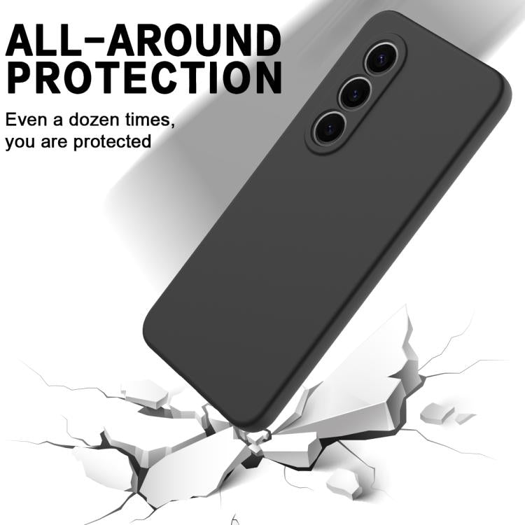 Funda de Silicona Líquida para Teléfono Itel S25 con Cobertura Total (Negra)