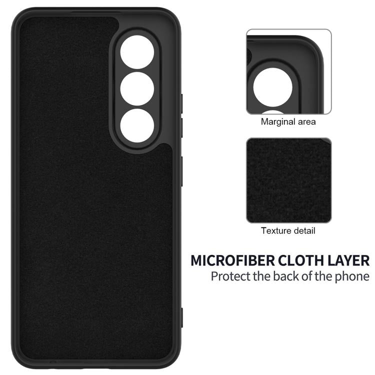 Funda de Silicona Líquida para Teléfono Itel S25 con Cobertura Total (Negra)