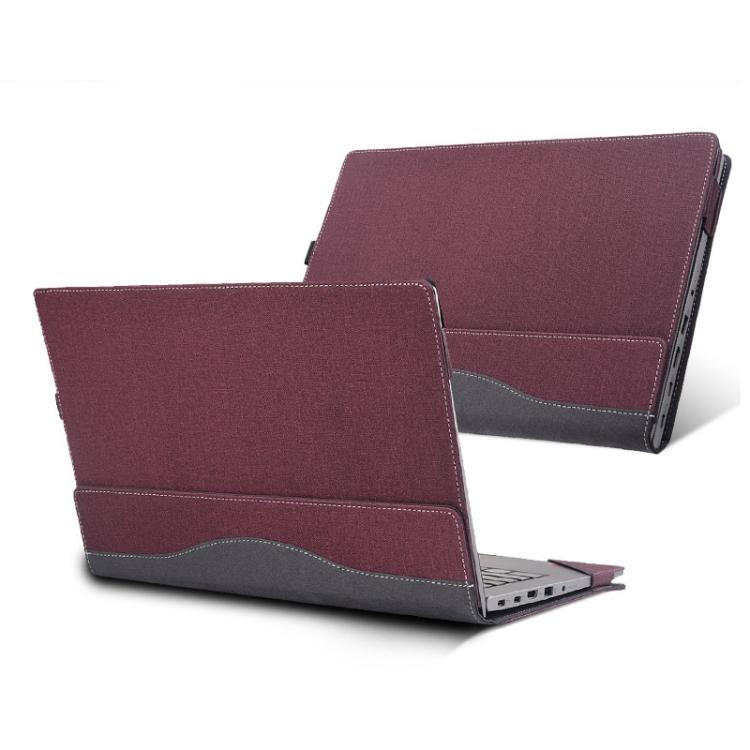 Funda Protectora Cuero Lenovo Ideapad Slim 5I Gen 9 Gen 8 14 Pulgadas A Prueba de Golpes (Rojo Vino)