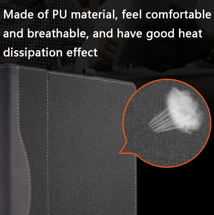 Funda Protectora de Cuero para Portátil Lenovo Thinkpad E16 Gen 2 y Gen 1 (2023) a Prueba de Golpes (Negra)