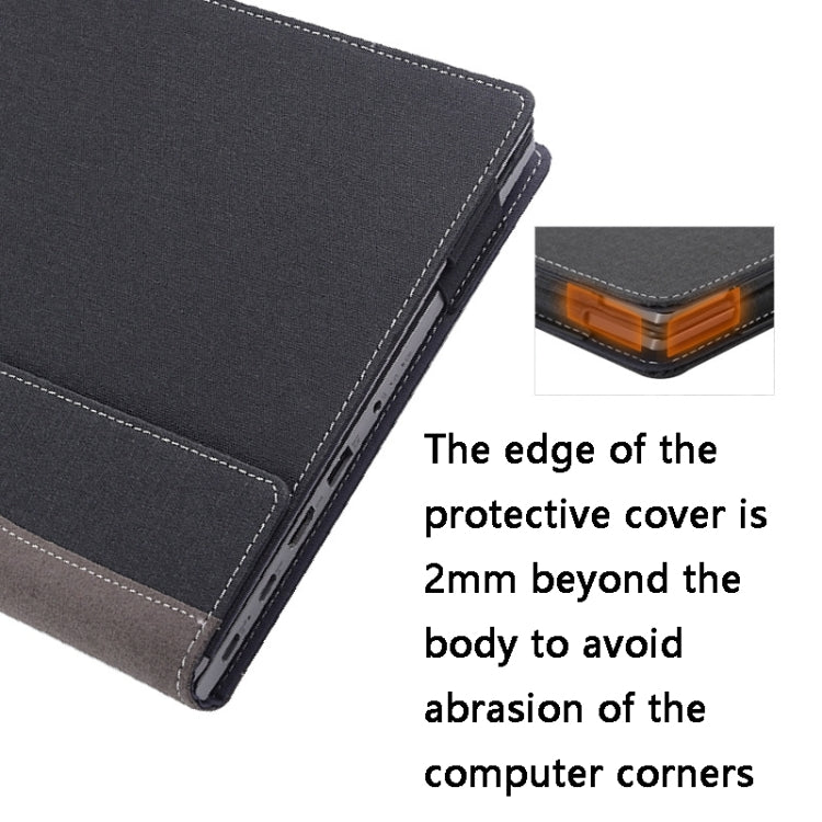 Funda Protectora de Cuero para Portátil Lenovo Ideapad Slim 3 16Iru8/16Abr8 a Prueba de Golpes (Azul Oscuro)