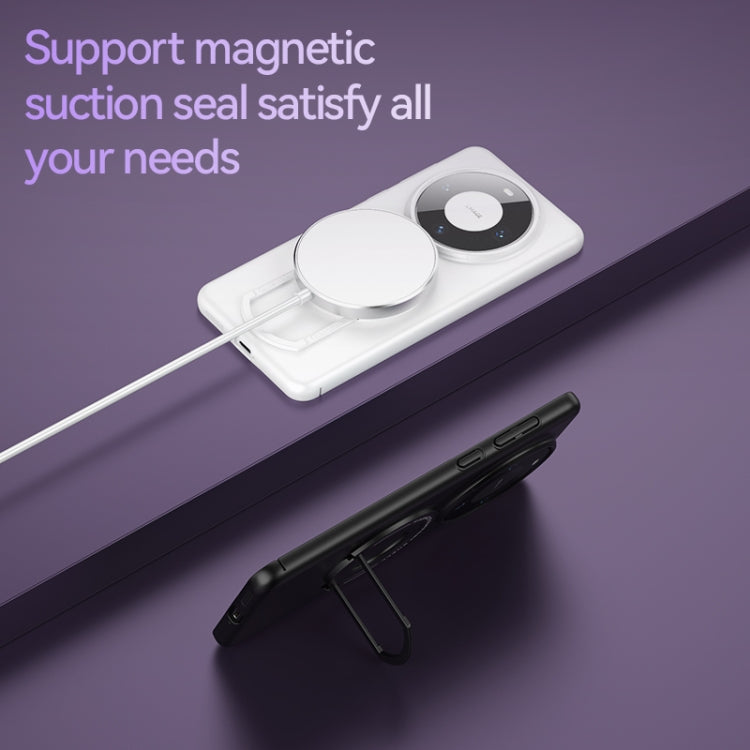 Estuche Magnético Mate Magsafe para Huawei Mate 60 Pro con Soporte para Carrito (Azul Oscuro)