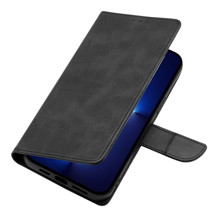 Funda de Cuero con Tapa y Hebilla para OnePlus Nord Ce 4 Lite 5G (Negro)