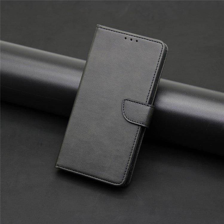 Funda de Cuero con Tapa y Hebilla para OnePlus Nord Ce 4 Lite 5G (Negro)