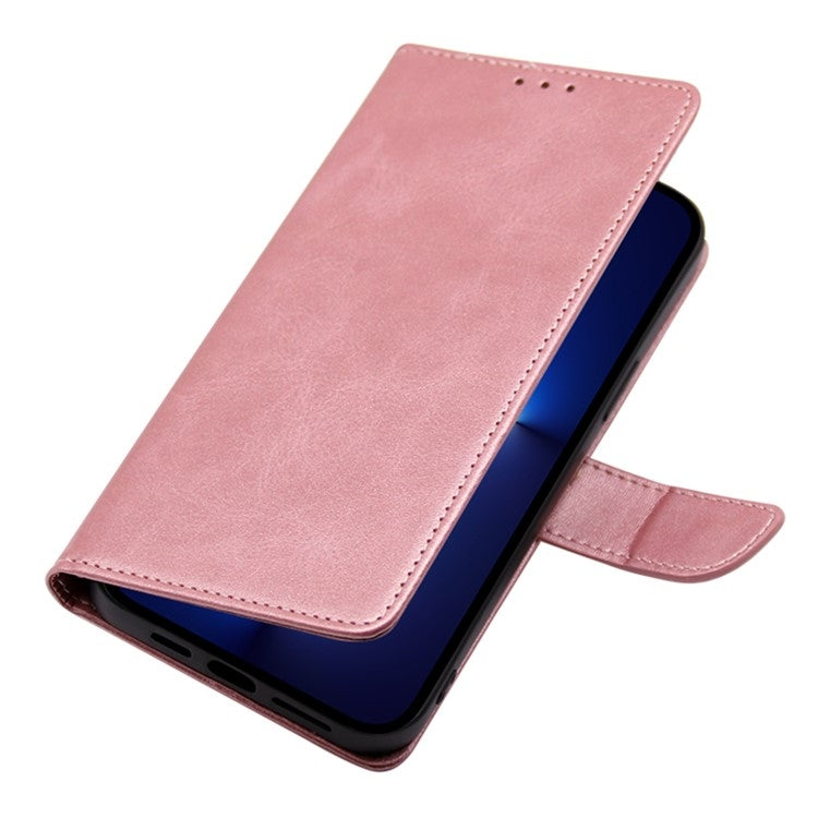 Funda de Cuero con Tapa y Hebilla para OnePlus Nord Ce 4 Lite 5G (Oro Rosa)