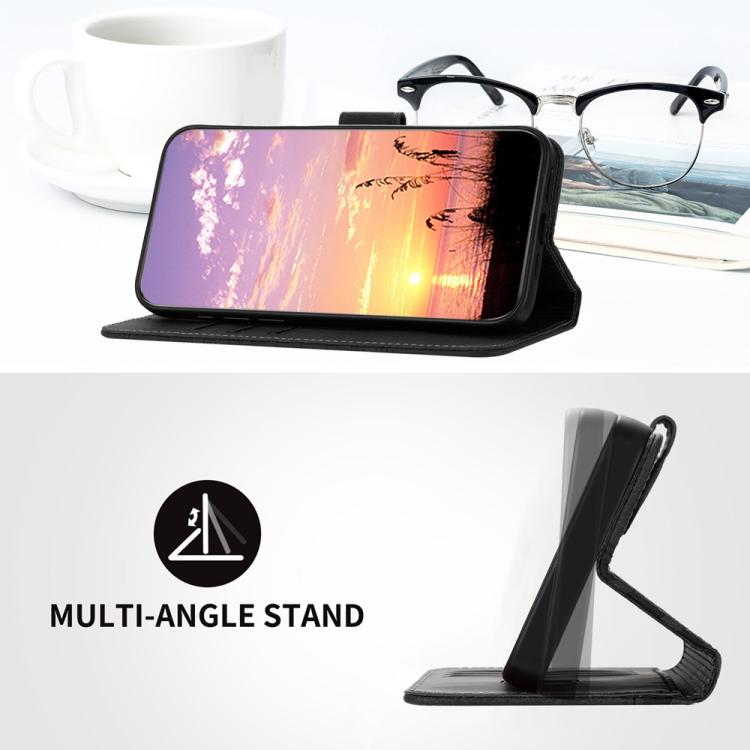 Funda de Cuero con Relieve Cabeza de Elefante para Huawei Nova 12 Pro / Nova 12 Ultra con Cordón (Negro)