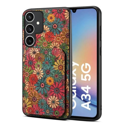 Funda para Teléfono Samsung Galaxy A34 5G con Ranura para Tarjeta Dual (Verde Primavera)