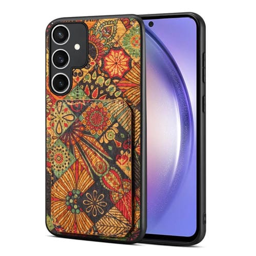 Funda para Teléfono Samsung Galaxy A54 5G con Ranura para Tarjeta Dual (Amarillo Otoño)