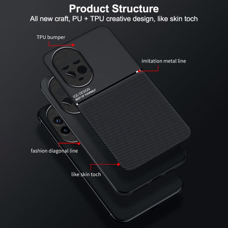 Funda híbrida TPU y Policarbonato Huawei Nova 13 Pro diseño magnético y tira inclinable (Rojo)