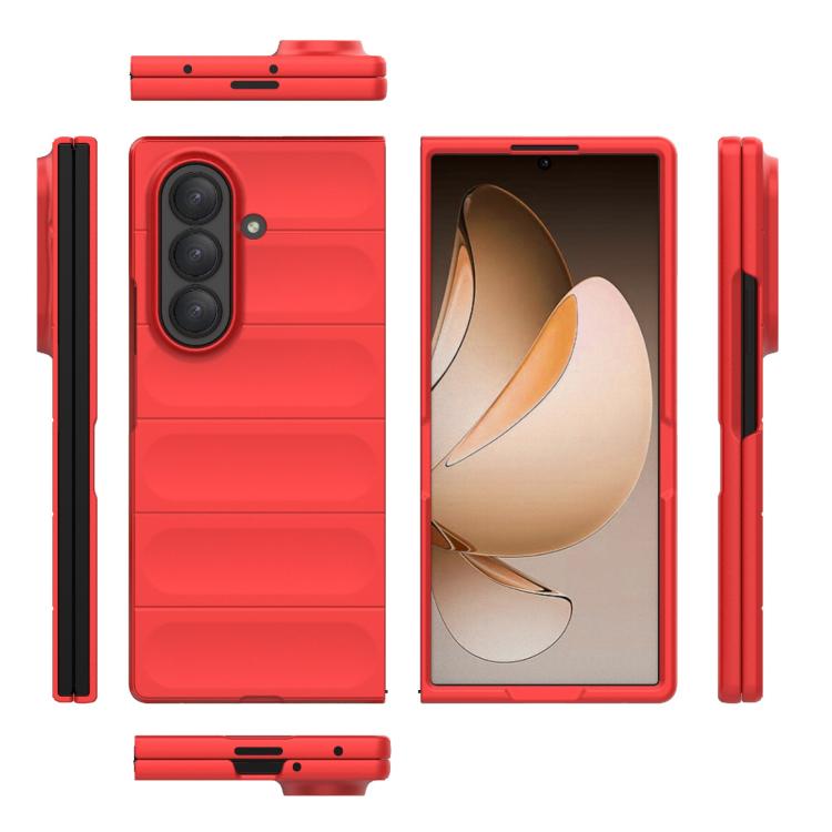 Funda plegable de PC a prueba de golpes para Samsung Galaxy Z Fold7 5G Magic Shield (roja)