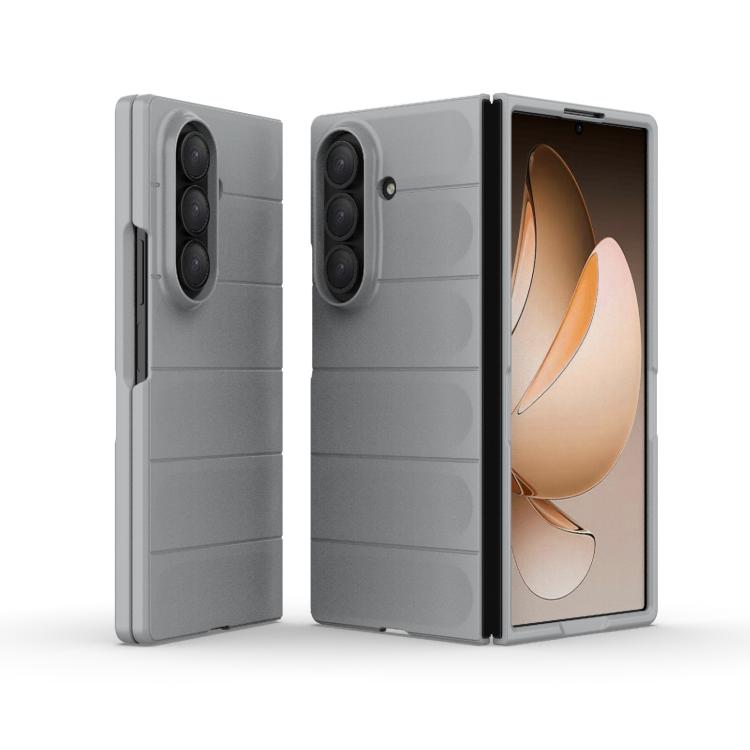 Funda plegable de PC a prueba de golpes con protección mágica para Samsung Galaxy Z Fold7 5G (gris)