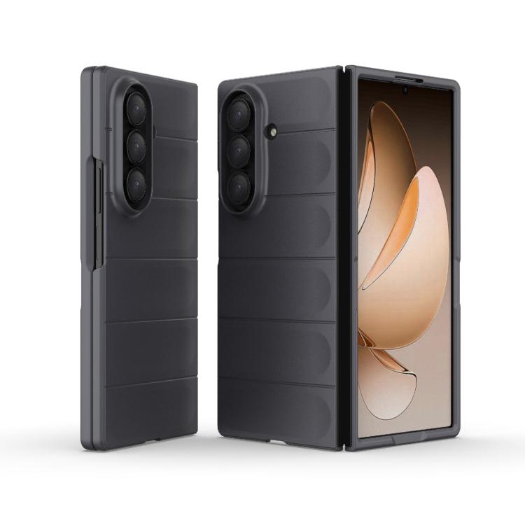 Funda plegable de PC a prueba de golpes para Samsung Galaxy Z Fold7 5G Magic Shield (gris oscuro)