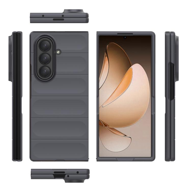 Funda plegable de PC a prueba de golpes para Samsung Galaxy Z Fold7 5G Magic Shield (gris oscuro)