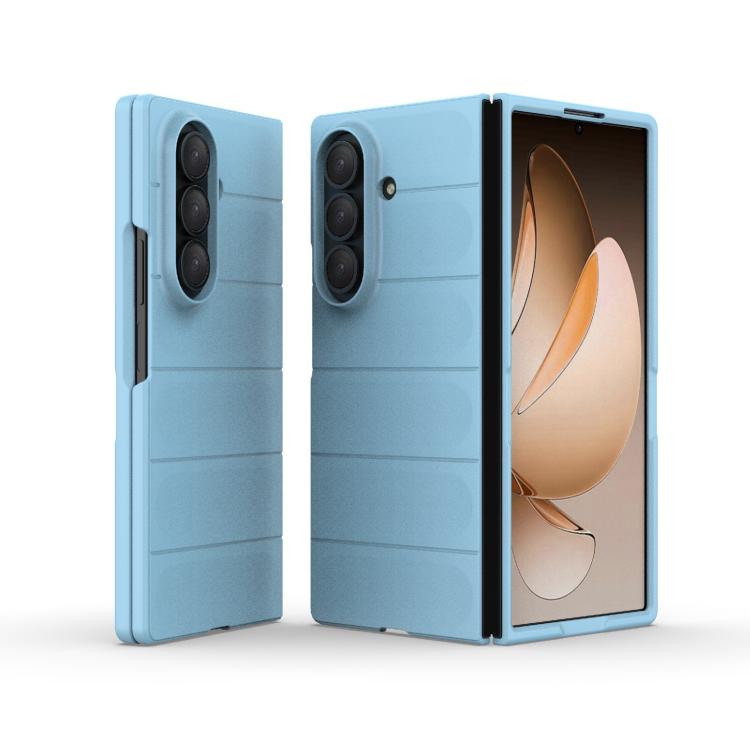 Funda plegable de PC a prueba de golpes para Samsung Galaxy Z Fold7 5G Magic Shield (azul claro)