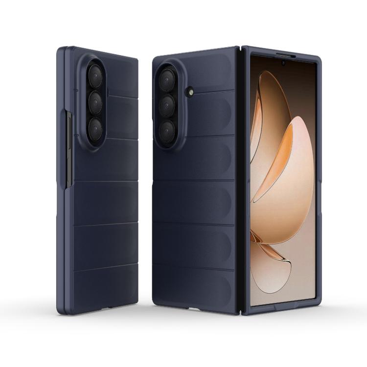 Funda plegable de PC a prueba de golpes para Samsung Galaxy Z Fold7 5G Magic Shield (azul oscuro)