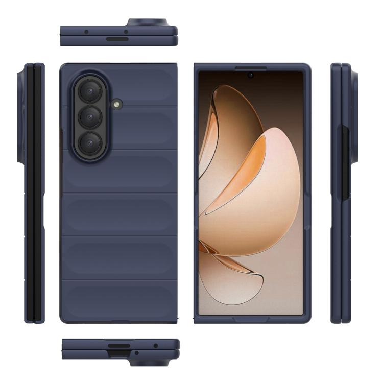 Funda plegable de PC a prueba de golpes para Samsung Galaxy Z Fold7 5G Magic Shield (azul oscuro)