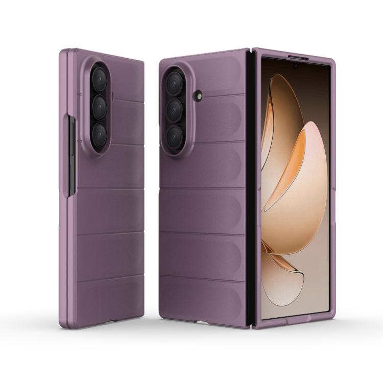 Funda plegable de PC a prueba de golpes para Samsung Galaxy Z Fold7 5G Magic Shield (morado)